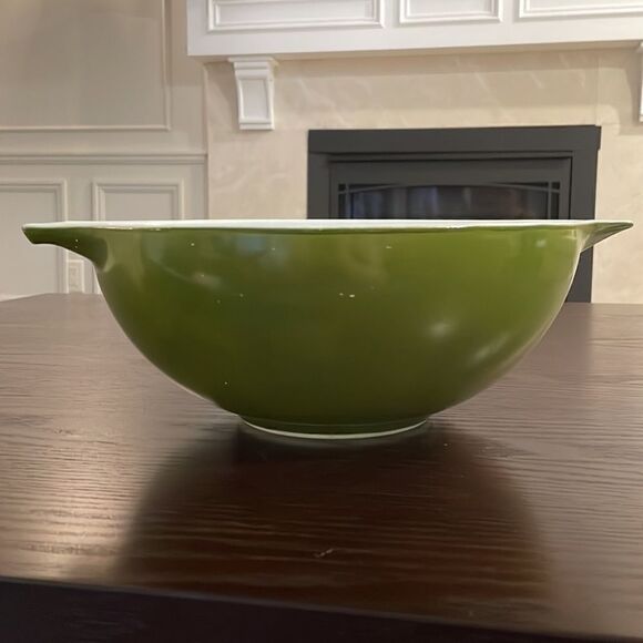 PYREX Avocado Green Cinderella #444 Mixing Bowl Good Condition vintage retro - Picture 3 of 6
